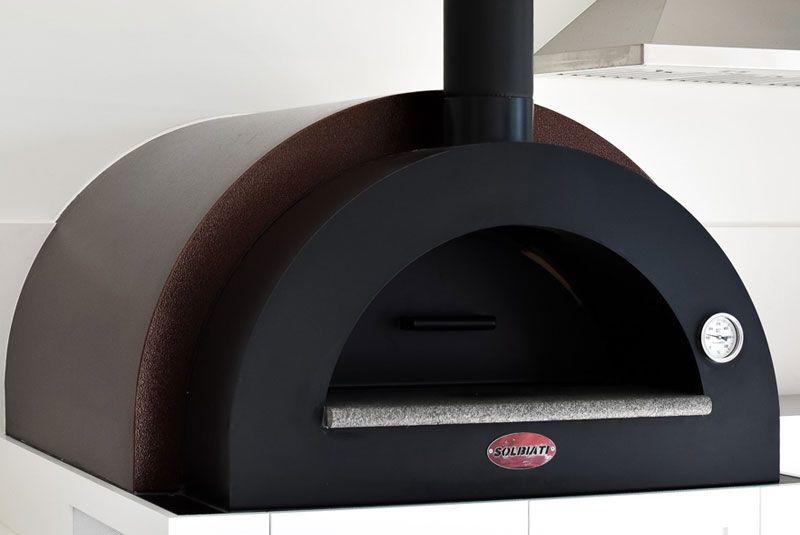 SOLBIATI CUSTOM MADE Stainless Steel Tunnel Wood Fired Oven Designed for the Modern Home