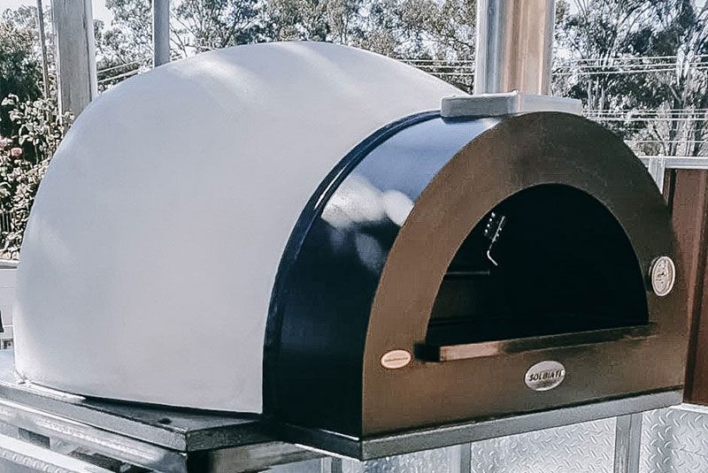  SOLBIATI CUSTOM MADE Stainless/Mild Steel Dome Wood Fired Oven Modern Oven with a Traditional Style 